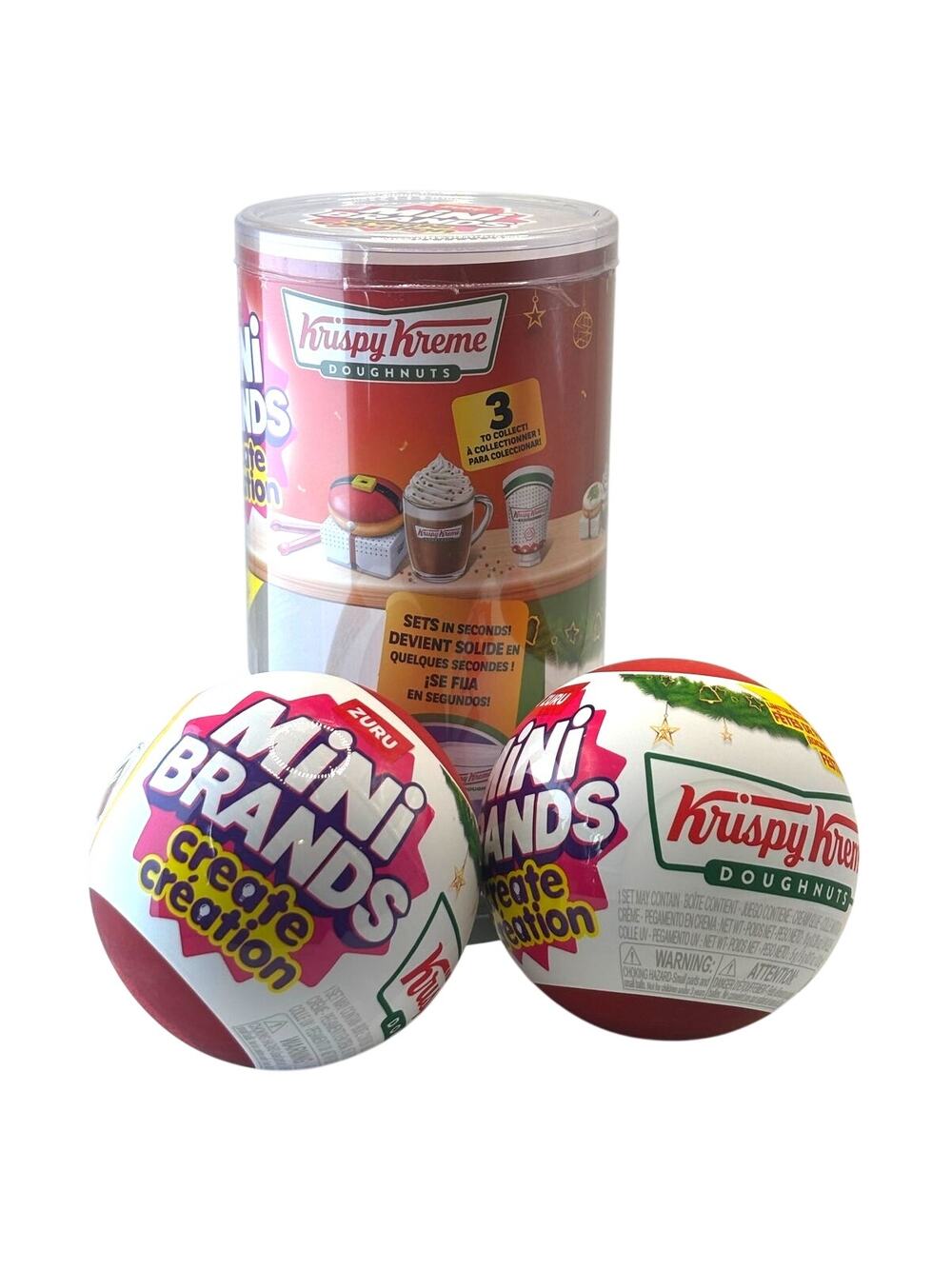 Zuru Mini Brands Krispy Kreme Holiday Create Creation, 2 Blind Pkgs, New, Sealed